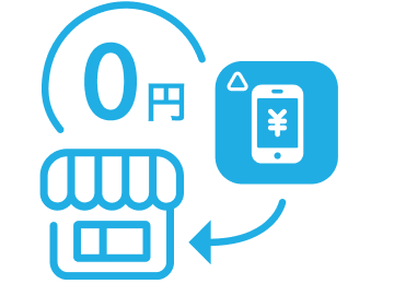 Airペイ QR アプリを導入するイメージのイラスト